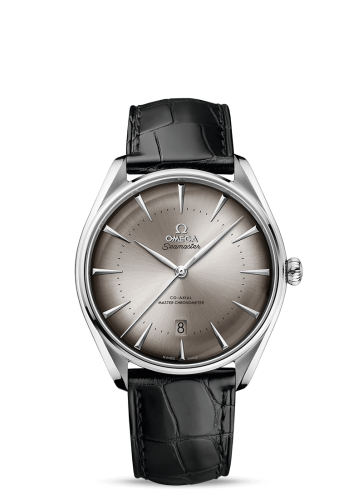 Omega Seamaster Master Co-Axial 39.5 New York Edition Stainless Steel / Grey / Alligator
